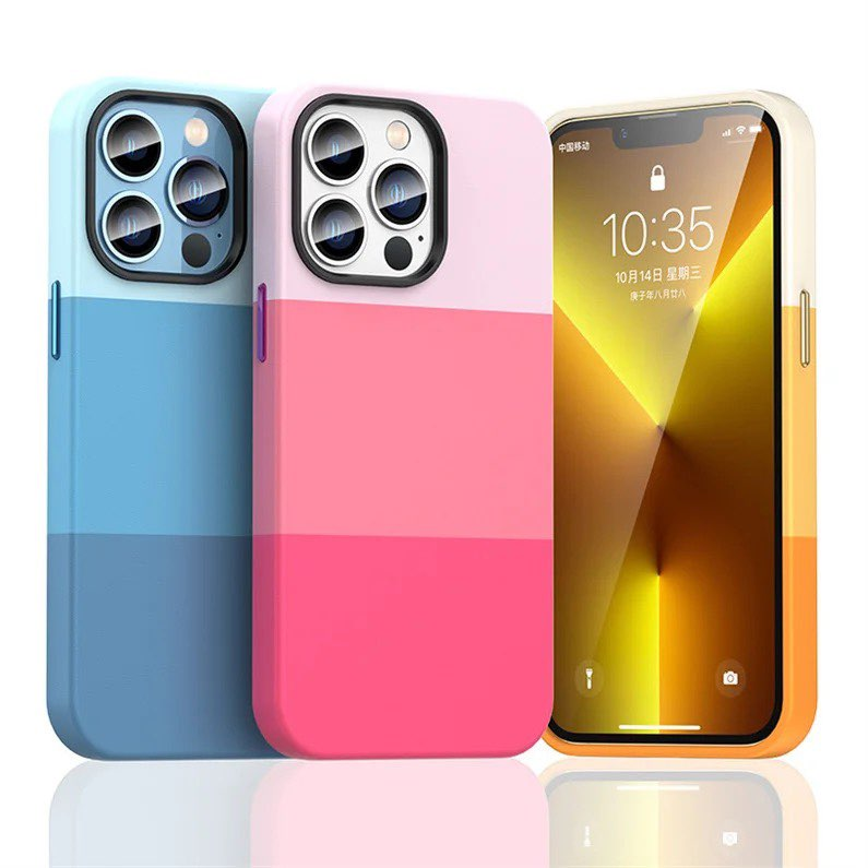 3-Toned Leather Phone Case